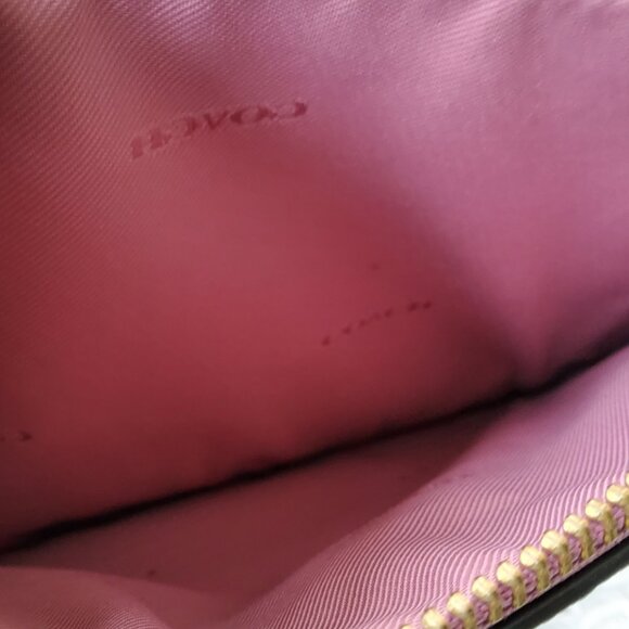 Coach C6662 Slim Turnlock Crossbody in Pink Metallic - Picture 12 of 14